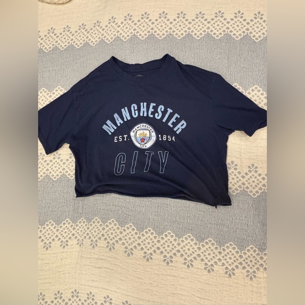 Bluenotes Navy Crop Top